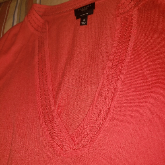Ladie's Talbots knit blouse sz PM - Picture 3 of 7